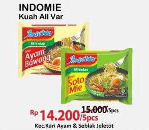 Promo Harga Indomie Kuah All Var Kec. Kari Ayam & Seblak Jeletot  - Alfamart