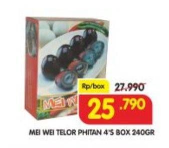 Promo Harga Mei Wei Telur Phitan 4 pcs - Superindo