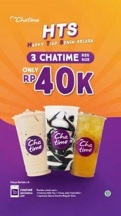 Promo Harga CHATIME Minuman  - Chatime