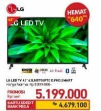 Promo Harga LG 43LM5750PTC Smart TV AI Thinq  - Carrefour