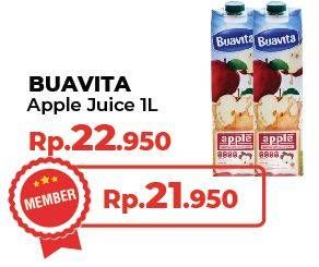 Promo Harga Buavita Fresh Juice Apple 1000 ml - Yogya