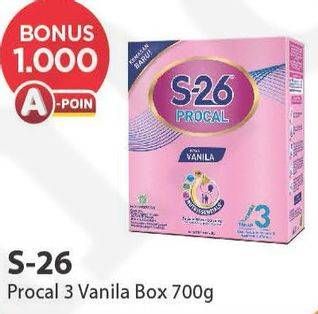 Promo Harga S26 Procal Susu Pertumbuhan Vanilla 700 gr - Alfamart