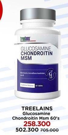 Promo Harga Treelains Glucosamine Chondroitin MSM 60 pcs - Watsons