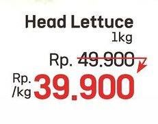 Promo Harga Lettuce Sayur Head  - LotteMart