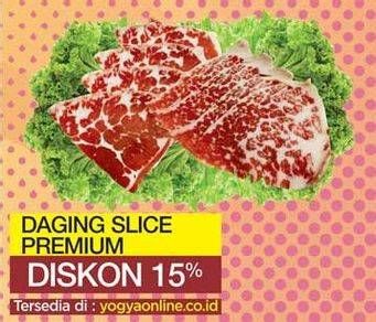 Promo Harga Daging Sapi Slice per 100 gr - Yogya