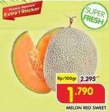 Promo Harga Melon Red Sweet per 100 gr - Superindo