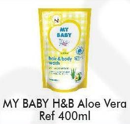 Promo Harga MY BABY Hair & Body Wash Aloe Vera Avocado 400 ml - Alfamart