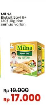 Promo Harga Milna Biskuit Bayi 6+ All Variants 130 gr - Indomaret