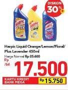 Promo Harga HARPIC Pembersih Kloset Fresh Floral, Fresh Lemon, Power Plus Lavender, Power Plus Orange 450 ml - Carrefour