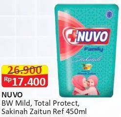 Promo Harga NUVO Body Wash Total Protect, Mild Protect, Sakinah 450 ml - Alfamart