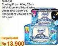 Promo Harga CHARM Extra Comfort Cooling Fresh/Pantyliner Cooling Fresh  - Indomaret