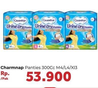 Promo Harga Charmnap Urine Dry Panties 300cc M4, L4, XL3  - Carrefour