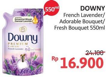 Promo Harga DOWNY Premium Parfum French Lavender, Adorable Bouquet, Fresh Bouquet 550 ml - Alfamidi