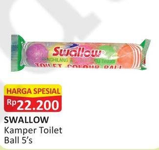 Promo Harga SWALLOW Naphthalene Toilet Colour Ball 5 pcs - Alfamart
