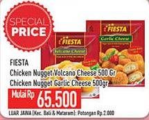 Promo Harga FIESTA Naget Chicken Nugget, Volcano Cheese, Garlic Cheese 500 gr - Hypermart