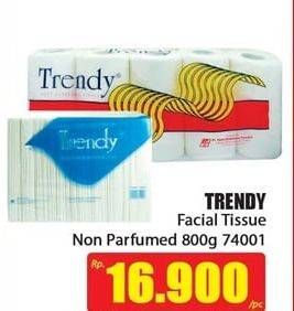 Promo Harga TRENDY Tissue Non Perfume, 74001 800 gr - Hari Hari