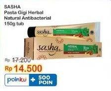 Promo Harga Sasha Toothpaste Halal Antibacterial 150 gr - Indomaret
