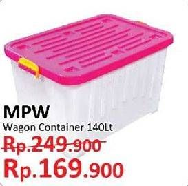 Promo Harga MPW Wagon Container 140 ltr - Yogya