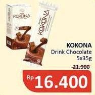 Promo Harga KOKONA Drinking Chocolate per 5 pcs 35 gr - Alfamidi