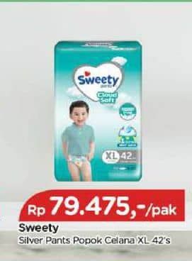 Promo Harga Sweety Silver Pants XL42 42 pcs - TIP TOP