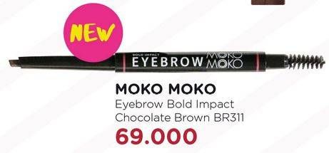Promo Harga MOKO MOKO Bold Impact Eyebrow Chocolate Brown  - Watsons