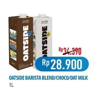 Promo Harga Oatside UHT Milk Chocolate, Barista Blend 1000 ml - Hypermart