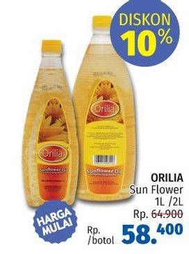 Promo Harga ORILIA Sunflower Oil  - LotteMart
