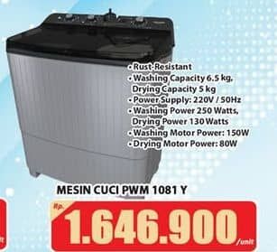 Promo Harga Polytron PWM 1081Y Mesin Cuci 2 Tabung  - Hari Hari
