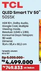 Promo Harga TCL 50S5K QLED Smart TV  - COURTS