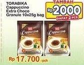 Promo Harga Torabika Cappuccino Extra Choco Granule per 10 sachet 25 gr - Indomaret