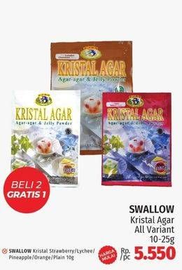 Promo Harga Swallow Kristal Agar All Variants 10 gr - LotteMart