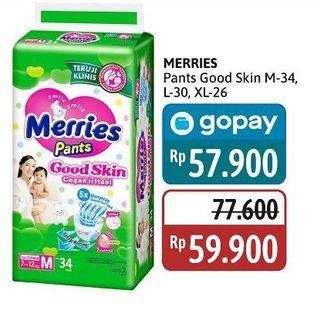 Promo Harga Merries Pants Good Skin L30, M34, XL26 26 pcs - Alfamidi