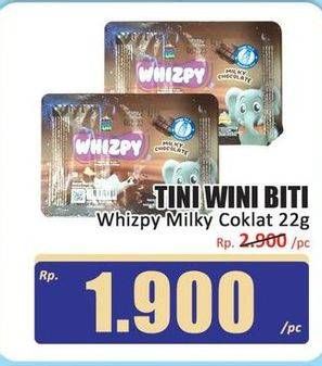 Promo Harga Tini Wini Biti Whizpy Milky Chocolate 22 gr - Hari Hari
