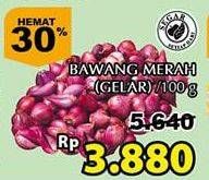 Promo Harga Bawang Merah Gelar per 100 gr - Giant