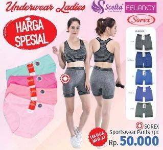 Promo Harga SCELTA / FELANCY / SOREX Underwear  - LotteMart