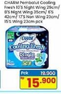 Promo Harga Charm Extra Comfort Cooling Fresh Wing 29cm, Wing 35cm, Wing 42cm, NonWing 23cm, Wing 23cm 6 pcs - Indomaret