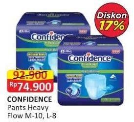 Promo Harga Confidence Adult Diapers Heavy Flow L8, M10 8 pcs - Alfamart