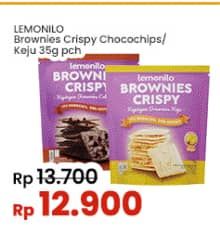 Promo Harga Lemonilo Brownies Crispy Choco, Keju 40 gr - Indomaret