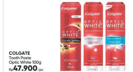 Promo Harga COLGATE Toothpaste Optic White 100 gr - Guardian