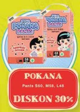 Promo Harga Pokana Baby Pants L48, M58, S60 48 pcs - Yogya