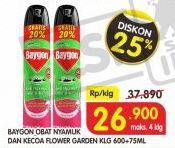 Promo Harga Baygon Insecticide Spray 600 - 750 ml  - Superindo