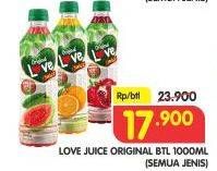 Promo Harga LOVE Juice All Variants 1 ltr - Superindo