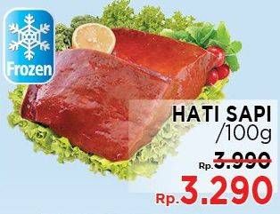 Promo Harga Beef Liver (Hati Sapi) per 100 gr - LotteMart