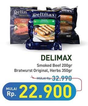 Promo Harga Delimax Smoked Beef/Bratwurst  - Hypermart