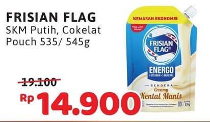 Promo Harga Frisian Flag Susu Kental Manis Cokelat, Putih 535 gr - Alfamidi