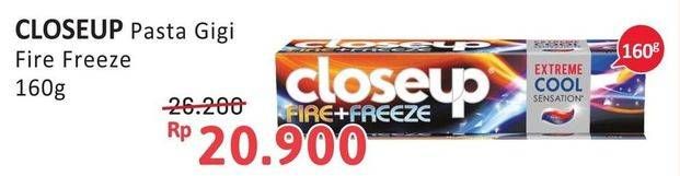 Promo Harga Close Up Pasta Gigi Fire Freeze 160 gr - Alfamidi