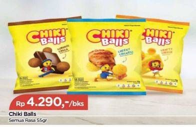 Promo Harga Chiki Balls Chicken Snack All Variants 55 gr - TIP TOP