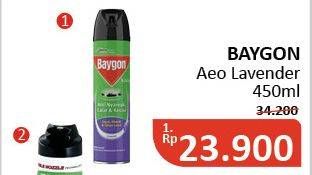 Promo Harga BAYGON Insektisida Spray Lavender 450 ml - Alfamidi