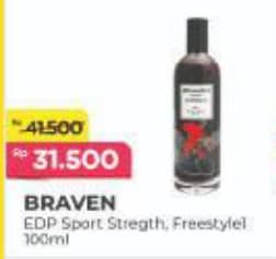 Promo Harga Braven Eau de Parfum Sport Freestyle, Strength 100 ml - Alfamart