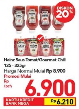 Promo Harga HEINZ Tomato/ Chili 125-325gr  - Carrefour